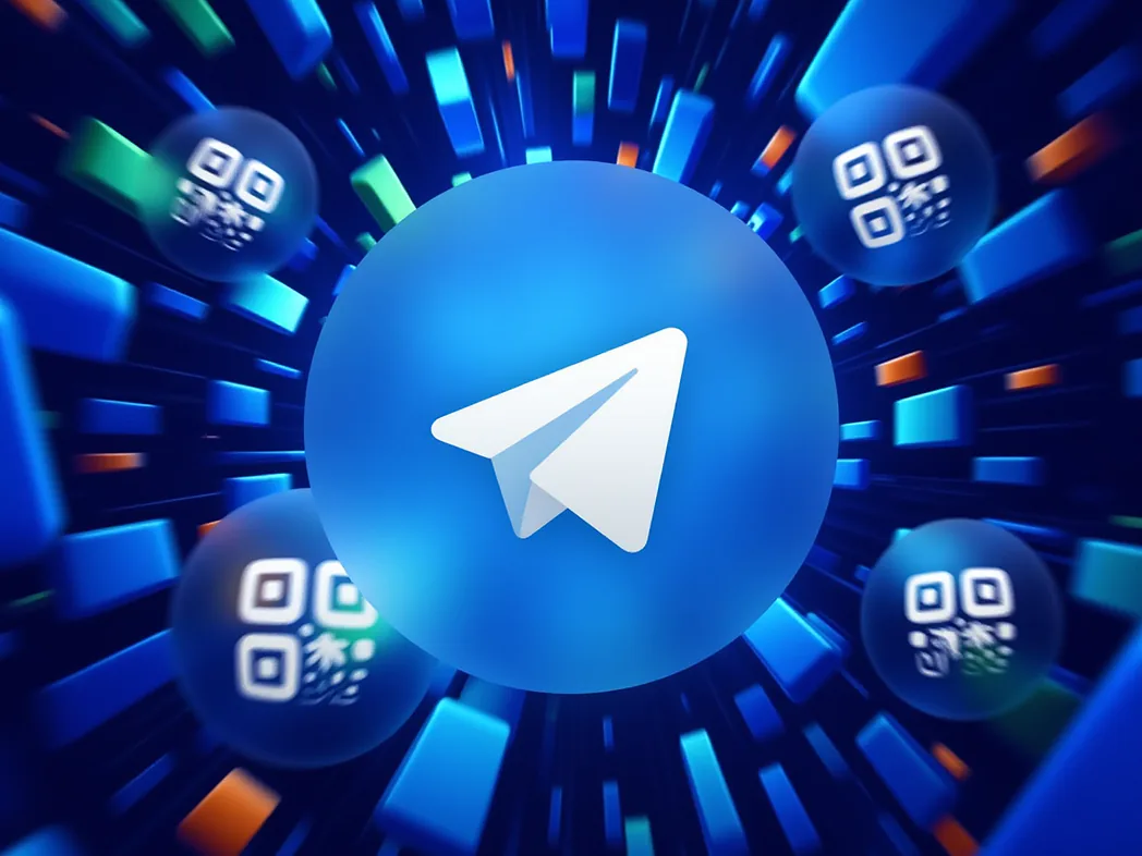 Telegram QR Code Generator: Channels, Groups, Chats & Bots Telegram QR code generator preview showing custom QR codes opening Telegram channels, groups, direct chats and bot deep-links on any camera.