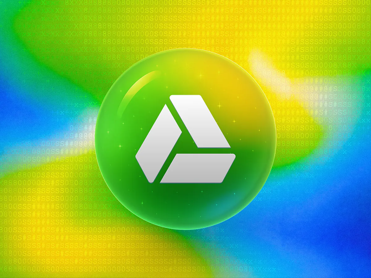 Google Drive QR Code Generator: Free & Customizable Glossy tri-color 3D orb with a white Drive triangle icon on a vibrant gradient for the Google Drive QR code generator