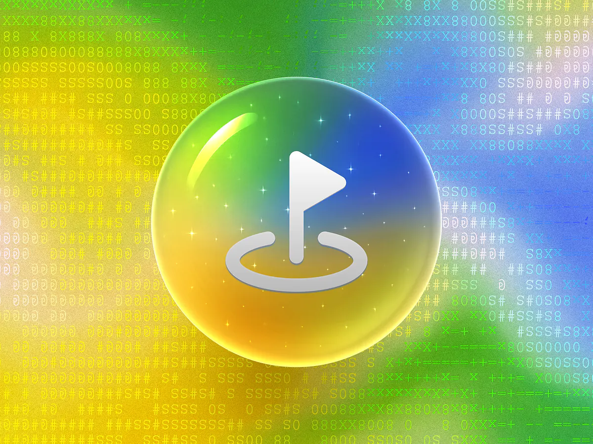 Location QR Code Generator: Free & Customizable Glossy red 3D orb with a white map pin icon on a vibrant gradient for the Location QR code generator