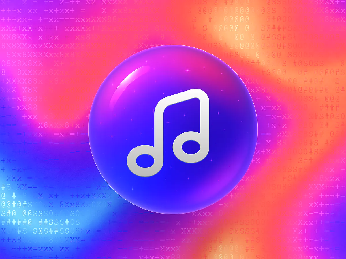 MP3 QR Code Generator: Free & Customizable Glossy purple 3D orb with a white music note icon on a vibrant gradient for the MP3 QR code generator