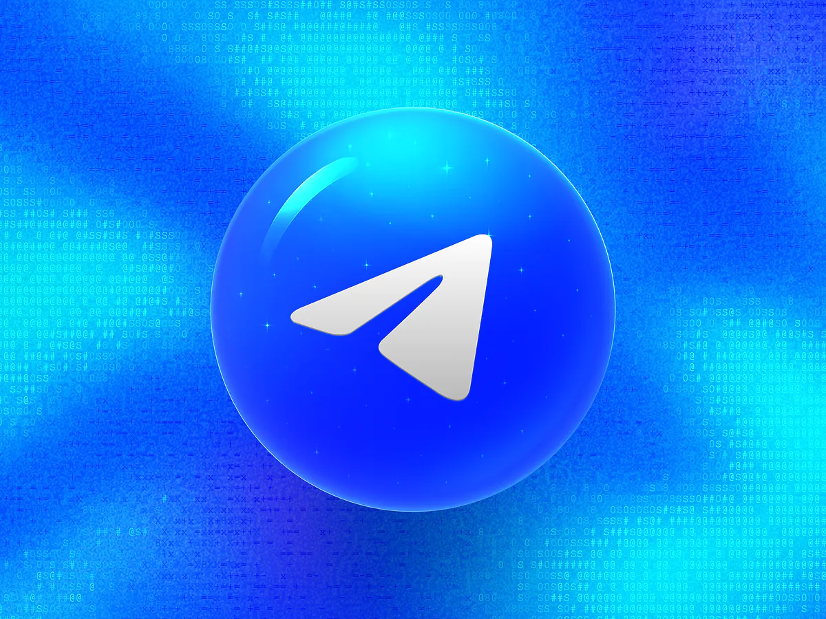 Telegram QR Code Generator: Free & Customisable Glossy sky-blue 3D orb with a white paper-plane icon on a vibrant gradient for the Telegram QR code generator