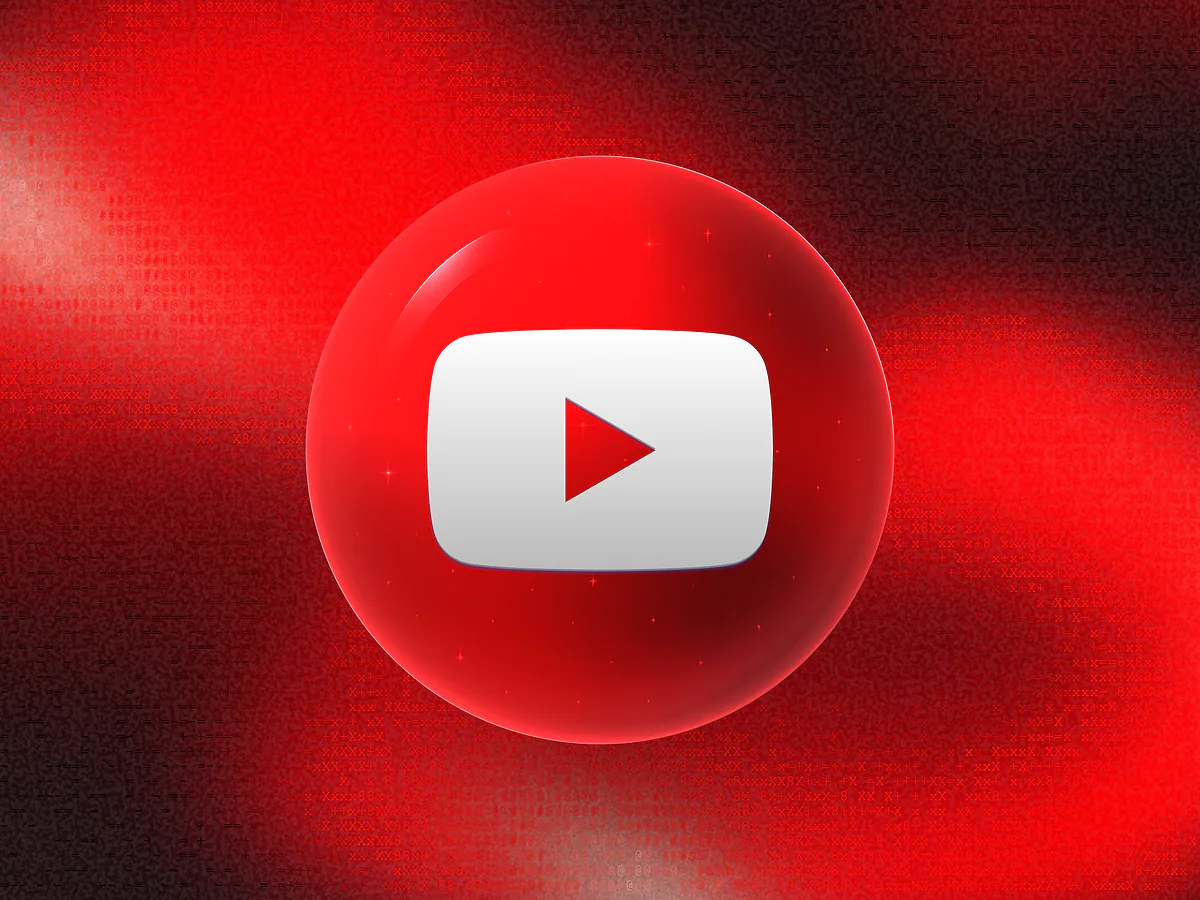 YouTube QR Code Generator: Free & Customizable Glossy red 3D orb with a white play-button icon on a vibrant gradient for the YouTube QR code generator