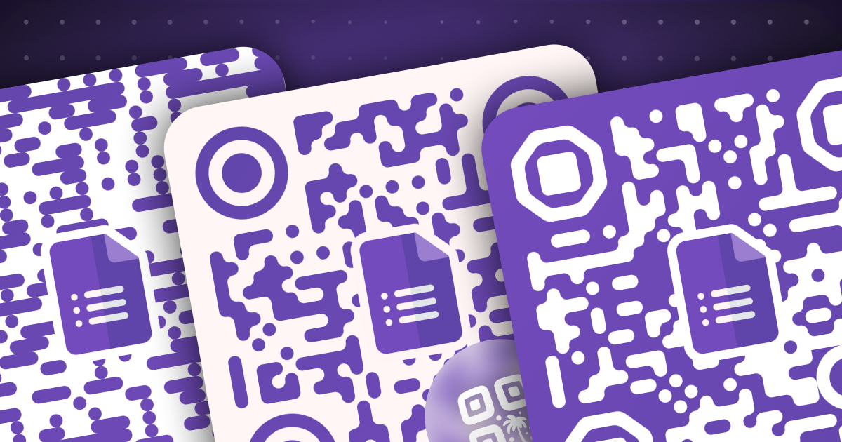 Google Forms Logo Purple - QR Code Template Generator
