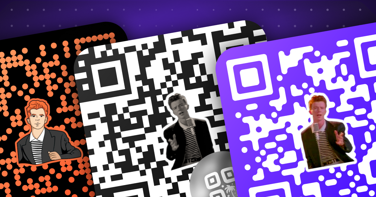 Rickroll, Rick Astley - Gerador de Template QR Code